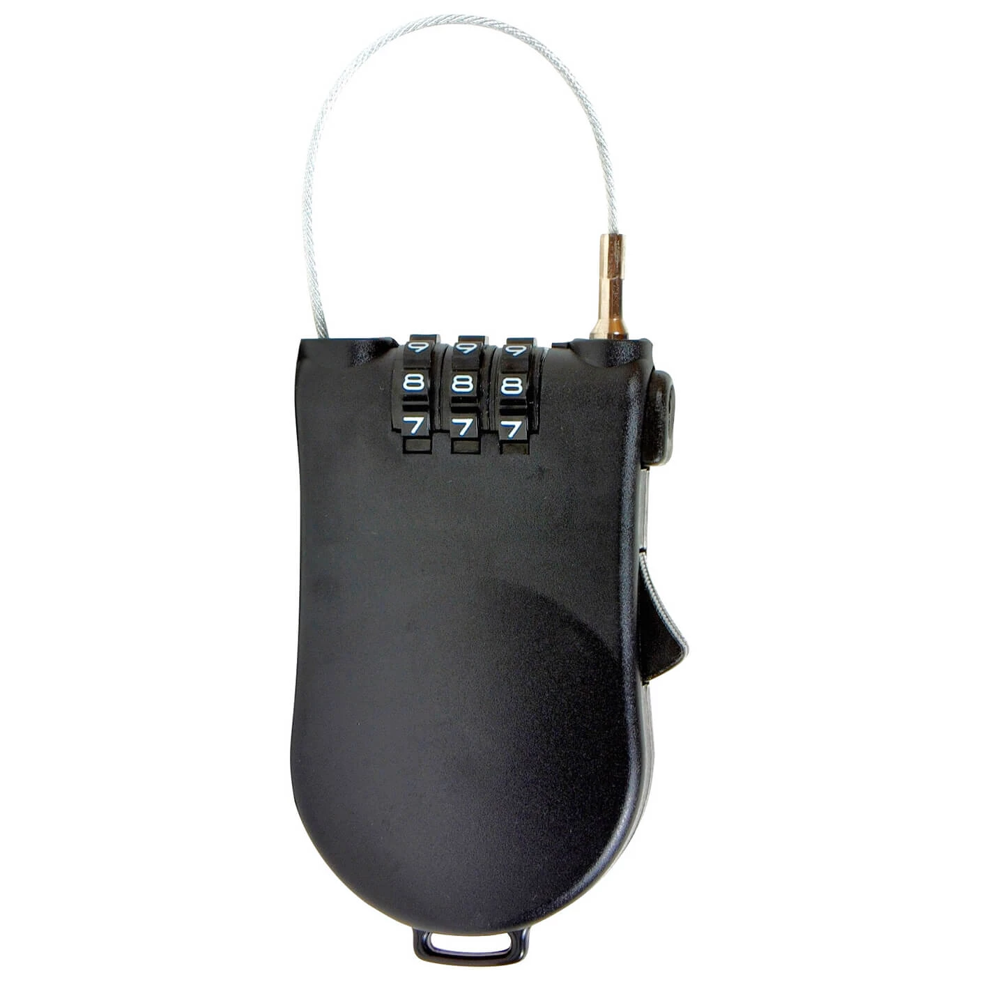 Basic Nature - Zahlenschloss mit Drahtseil 1 Basic Nature - Zahlenschloss mit Drahtseil