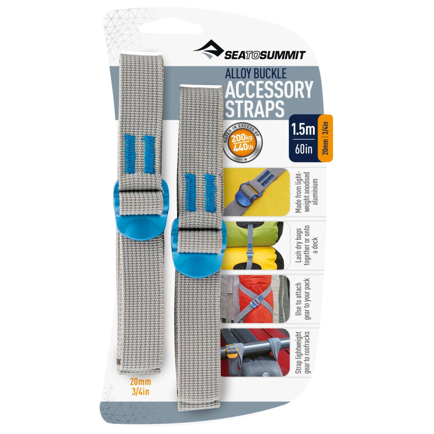 Sea to Summit - 20 mm Alloy Buckle Accessory Strap 1 Sea to Summit - 20 mm Alloy Buckle Accessory Strap